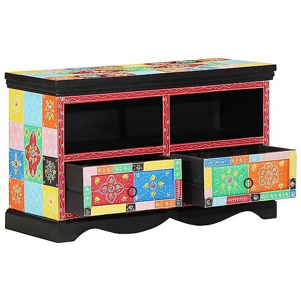 vidaXL TV-Schrank TV-Schrank Mehrfarbig 80x35x50 cm Massivholz (1-St) günstig online kaufen