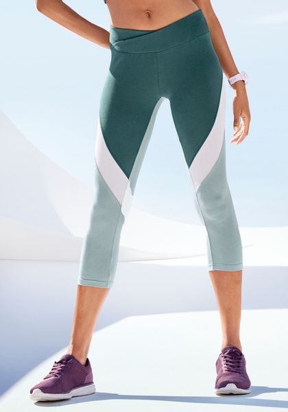 LASCANA ACTIVE Caprihose Sporthose in Colourblockingdesign günstig online kaufen