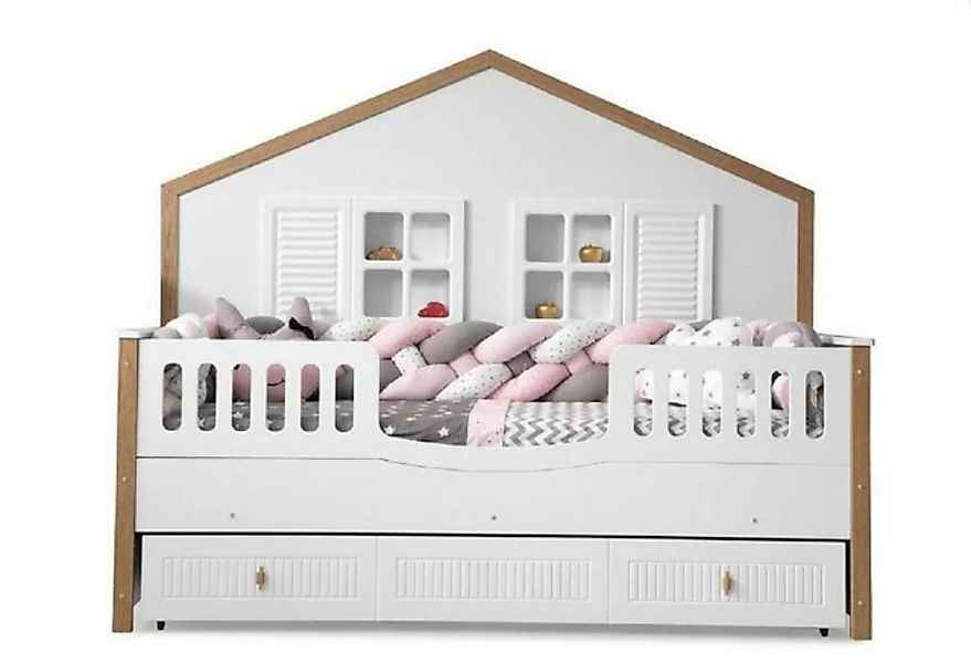 JVmoebel Kinderbett Bettrahmen Kinderbett Bett Kinderzimmer Kinderzimmermöb günstig online kaufen