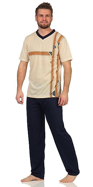 EloModa Pyjama Herren Sommer Pyjama Lange günstig online kaufen