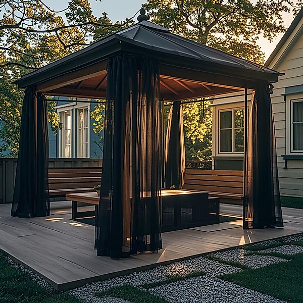 Jibenhome Moskitonetz Outdoor Gardine DIY Verstellbare günstig online kaufen