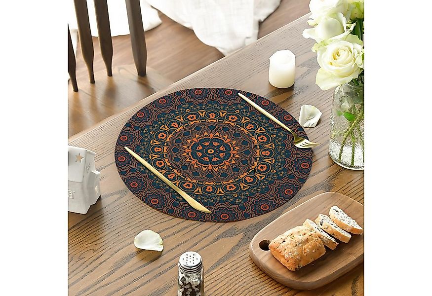 BYSURE Platzset, (4-St), Waschbare Tischsets, Set mit 4 runden, gewebten Ti günstig online kaufen