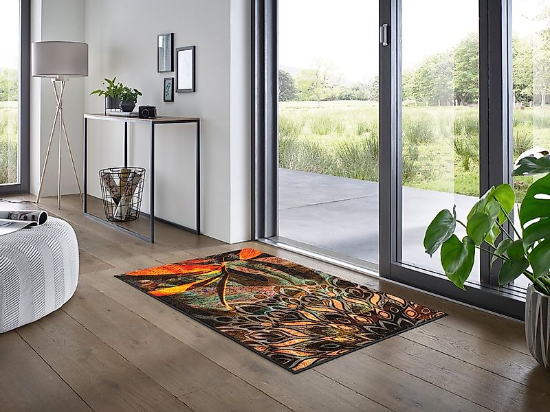 wash+dry by Kleen-Tex Fußmatte »Jungle Dance«, rechteckig, 7 mm Höhe günstig online kaufen