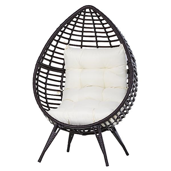 Outsunny Gartensessel Gartensessel in Tropfen Design günstig online kaufen