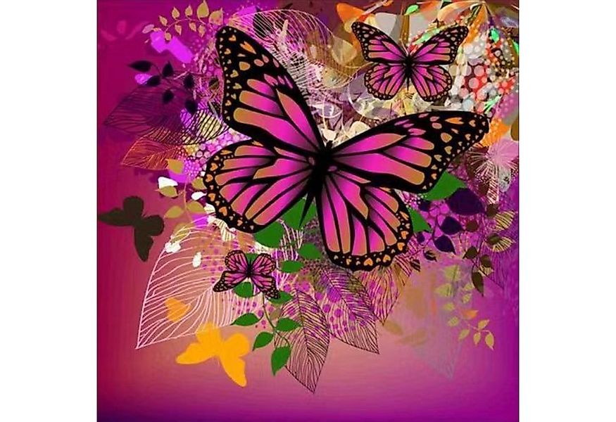 LA CUTE Malen nach Zahlen 5d Diamond Painting Schmetterling Blüte Malen nac günstig online kaufen
