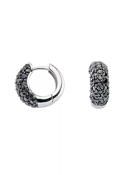 Adelia´s Paar Ohrhänger "925 Silber Ohrringe Creolen Ø 16 mm", mit Zirkonia günstig online kaufen