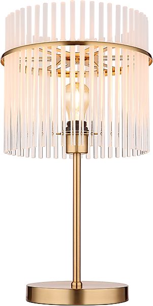 GLOBO LIGHTING Tischleuchte »GORLEY« E27 1 Stk. Tischlampe goldfarben Glass günstig online kaufen