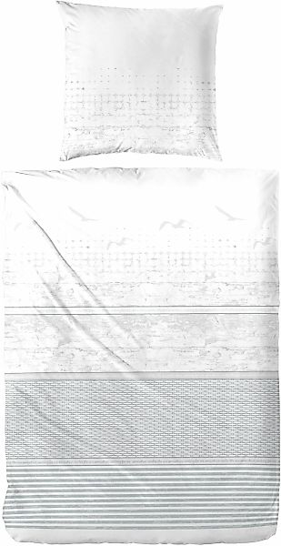 Primera Bettwäsche "Beach Chair" 2 Stk. tlg. mit Schriftzug günstig online kaufen