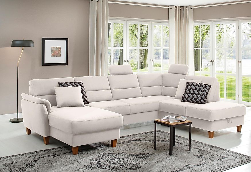 Home affaire Wohnlandschaft Palmera U-Form, Federkern, günstig online kaufen