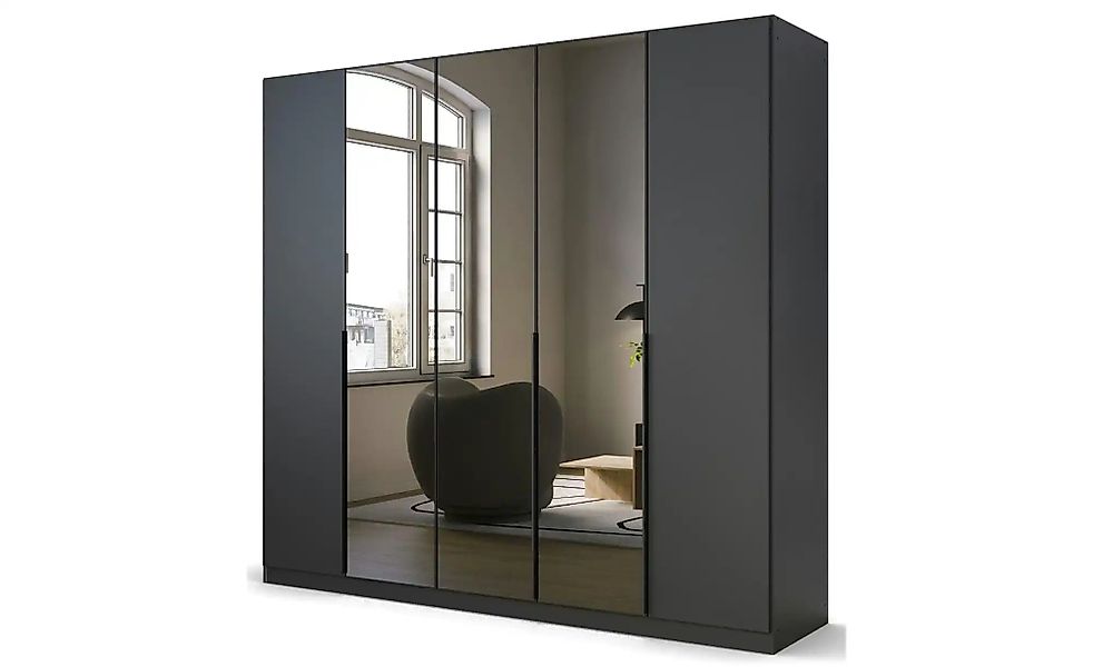 Drehtürenschrank  Skyla ¦ grau ¦ Maße (cm): B: 226 H: 210 Schränke > Kleide günstig online kaufen
