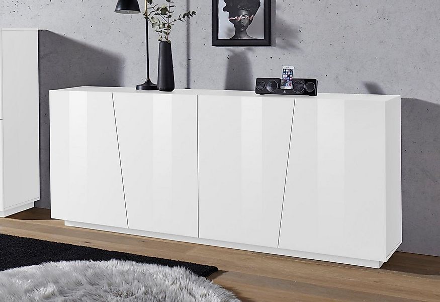 Home affaire Sideboard Vega, Kommode mit 4 Türen, Breite 200 cm günstig online kaufen