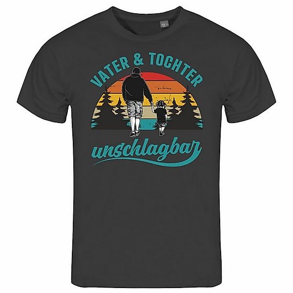 deinshirt Print-Shirt Herren T-Shirt Vater und Tochter Unschlagbar Funshirt günstig online kaufen