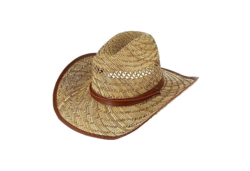 Fiebig Strohhut Strohhut Western Texaner mit Kunstlederband + günstig online kaufen