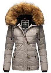Navahoo Winterjacke "Zoja" mit Kapuze stylische Steppjacke mit Kunstpelz Ka günstig online kaufen