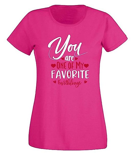 G-graphics T-Shirt Damen T-Shirt - You are one of my favorite earthlings Sl günstig online kaufen