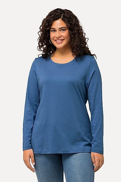 Ulla Popken T-Shirt bis 64 Oberteil Langarmshirt Basic Langarm günstig online kaufen
