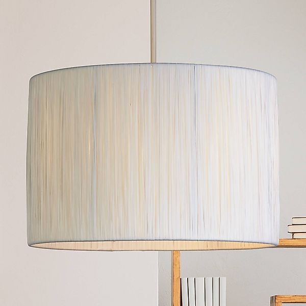 Hängeleuchte Morianna, weiß, Bastgewebe, Ø 30 cm, E27 günstig online kaufen
