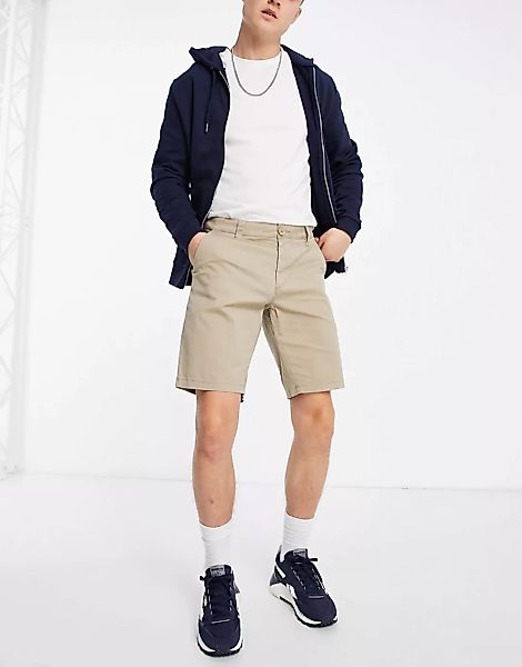 Only & Sons – Chino-Shorts in Beige-Neutral günstig online kaufen