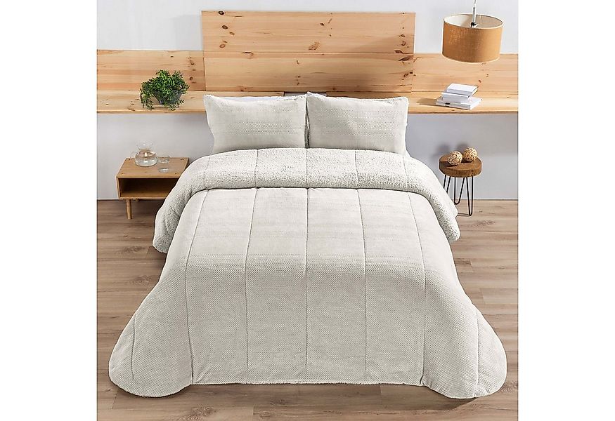Überwurf Flauschige und warme Decke inkl. 2 Kissenbezüge, Manterol, 235x260 günstig online kaufen