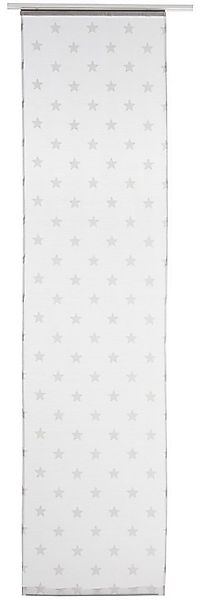 ELBERSDRUCKE Schiebegardine transparenter Schiebevorhang Stars Allover weiß günstig online kaufen