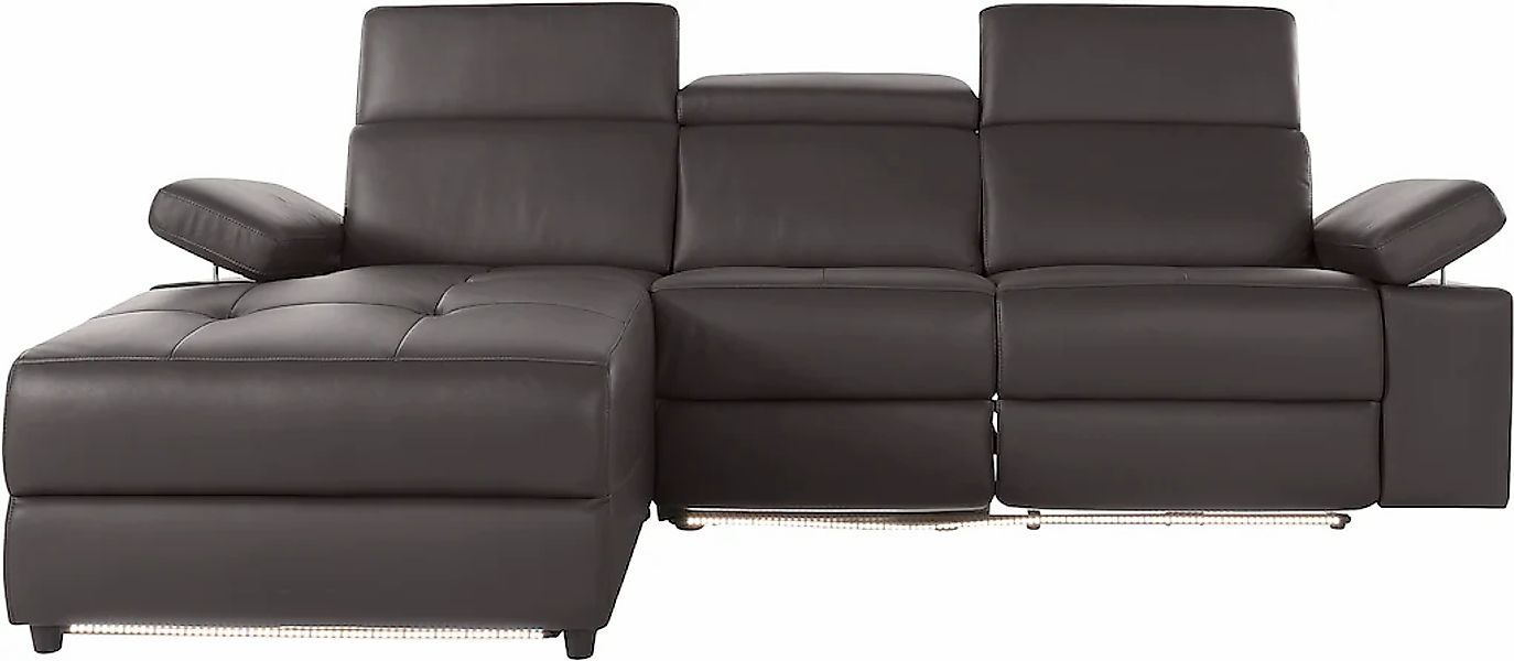 Home affaire Ecksofa "Kilado, L-Form," mit Relaxfunktion, verstellbarer Arm günstig online kaufen