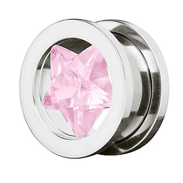 Taffstyle Plug Piercing Schraub Zirkonia Kristall günstig online kaufen