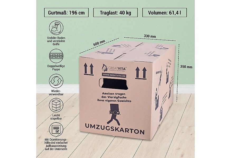 pajoma® Aufbewahrungsbox XXL Umzugskarton (Spar-Set), Profi Aktenkarton 2-w günstig online kaufen