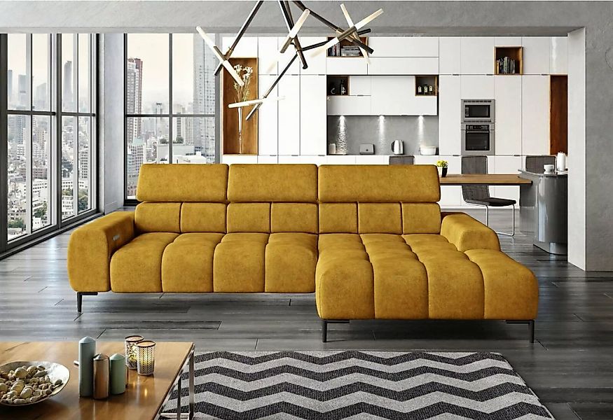 JVmoebel Ecksofa Polster Schlafsofa Textil Bettfunktion Schlaf Design Eckso günstig online kaufen