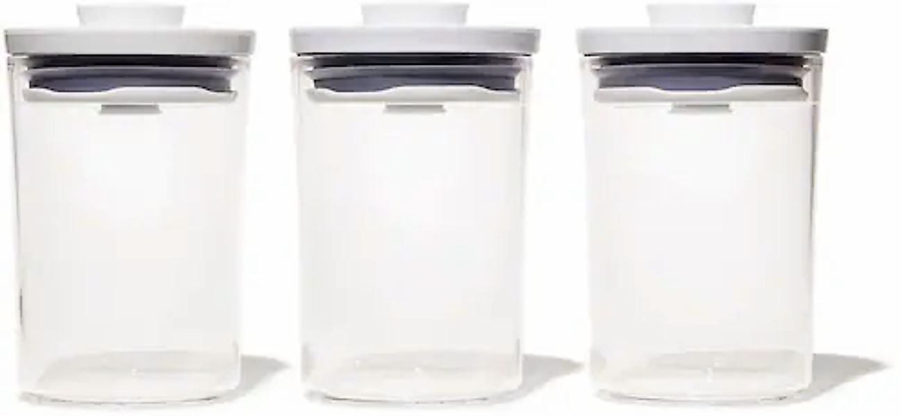 OXO Good Grips Vorratsdose »RUNDER MINI-POP-BEHÄLTER«, (Set, 3 tlg.), 0,6 L günstig online kaufen