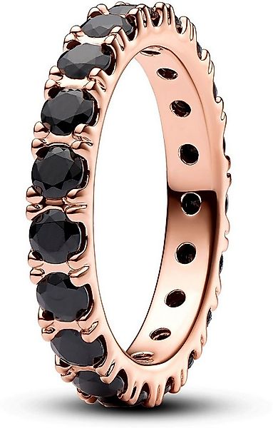 Pandora Fingerring Pandora Schwarze Funkelnde Reihe Ewigkeitsring 180050C02 günstig online kaufen