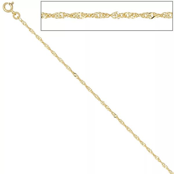 SIGO Singapurkette 585 Gelbgold 1,8 mm 50 cm Gold Kette Halskette Goldkette günstig online kaufen