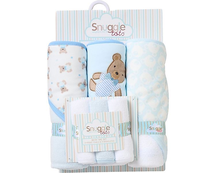 Snuggle Tots Kapuzenhandtuch Bär Unisex Kinder, Frottee (6-St) günstig online kaufen