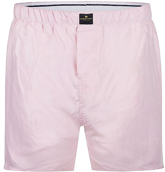 Steppin' Out Boxershort Oxford Rosa - Größe L günstig online kaufen