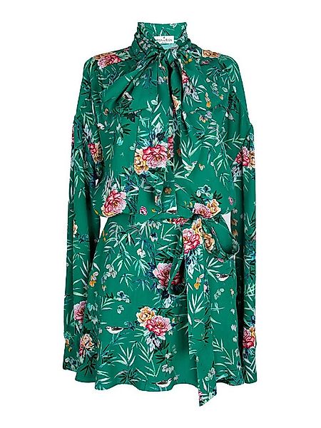 RUA & RUA Blusenkleid Mini-Kleid mit Schleife floralem Print mit Seidenfutt günstig online kaufen