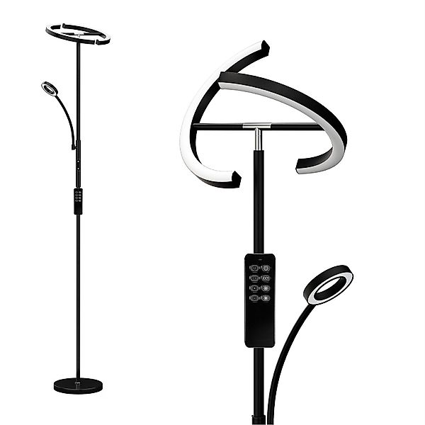 ANTEN Stehlampe LED Dimmbar Schwarz Stehleuchte günstig online kaufen