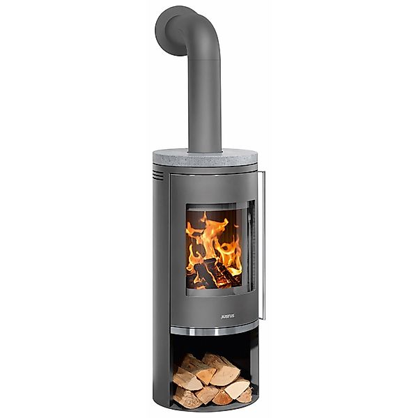 Justus Kaminofen Faro 2.0 Stahl-Speckstein 6 kW günstig online kaufen