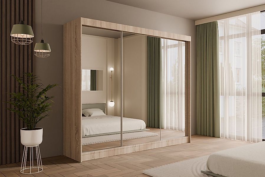 ALTDECOR Schiebetürenschrank AMOHA (Kleiderschrank Garderobenschrank mit vi günstig online kaufen