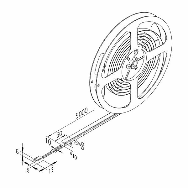 LED-Strip Basic-Tape F, IP54, 2.700K, Länge 500cm günstig online kaufen