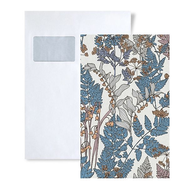 PROFHOME 1 MUSTERSTÜCK S-377517-GU DIN A4 MUSTER der Floral Tapete günstig online kaufen