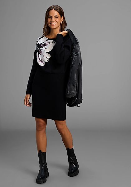 Laura Scott Strickkleid, mit tollem Blumen-Strickmuster - NEUE KOLLEKTION günstig online kaufen