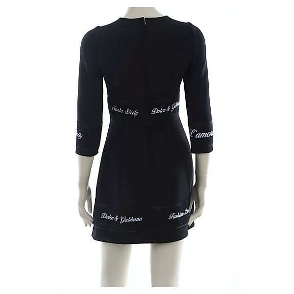 Dolce & Gabbana Fashion Devotion Kurzes Kleid 44 Black günstig online kaufen