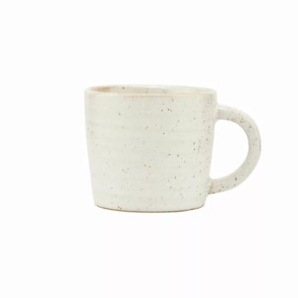 Espressotasse Pion keramik weiß grau / Porzellan - House Doctor - Grau günstig online kaufen