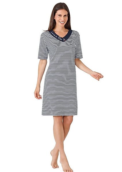 Hajo Nachthemd Damen-Nachthemd Single-Jersey Streifen günstig online kaufen