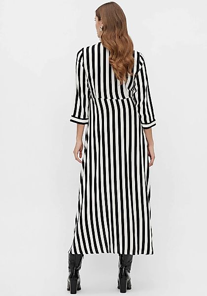 Yas Savanna Langarm Langes Kleid XL Black / Stripes W White Stripes günstig online kaufen