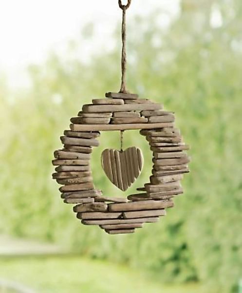 HOME Living Kranz Wooden-Heart Kränze natur günstig online kaufen