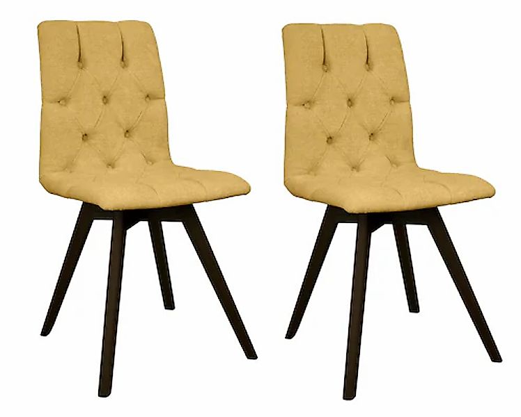 andas Esszimmerstuhl »Rania«, (Set), 2 St., Microfaser, mit Massivholzbeine günstig online kaufen