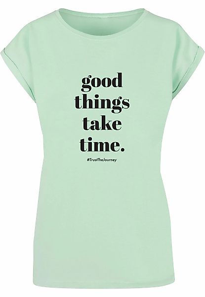 Merchcode T-Shirt Merchcode Damen Ladies Good Things Take Time T-Shirt (1-t günstig online kaufen