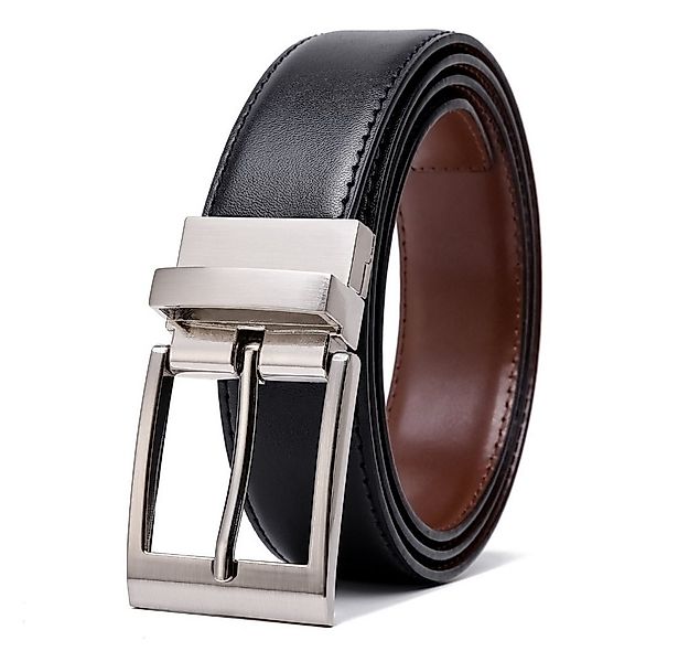 Fomax Ledergürtel Herren Echtleder Reversibel Ein Braun Schwarz 3,5 cm (Wen günstig online kaufen