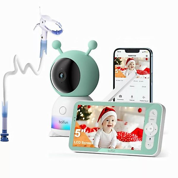 Boifun Babyphone 2K 3MP/5 Zoll WLAN Video Babyfone Babyphone mit Kamera und günstig online kaufen