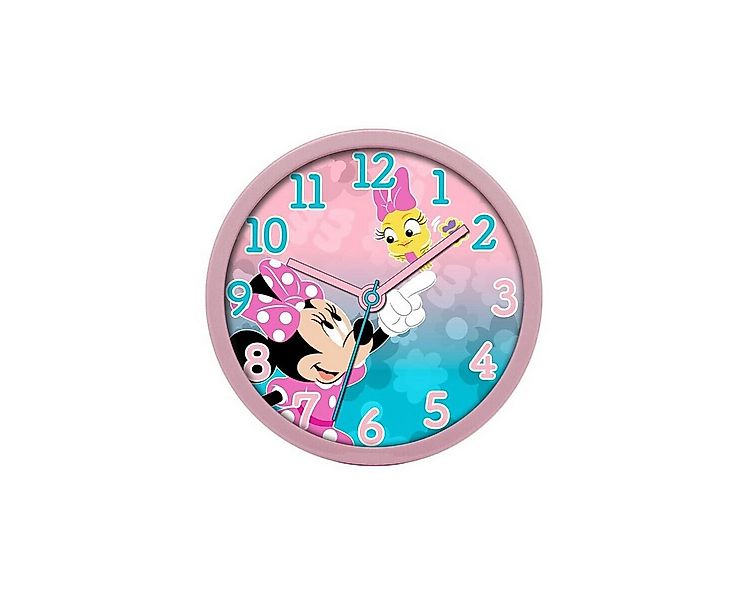 Disney Wanduhr Minnie Maus Wanduhr 25cm Kinderzimmer Uhr Disney pink günstig online kaufen